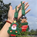 PU圣诞挂件钥匙扣
