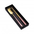 2-In-1 Spoon, Fork And Chopsticks Tableware