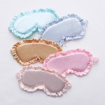Lace simulated silk eye mask
