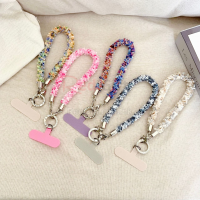 毛絨撞色手機掛繩