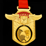 Badminton Hollow Rotating Medal