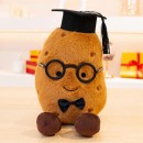 Graduation Peanut and Potato Plush Dolls