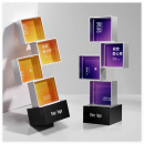 創意科技方形金屬水晶獎杯