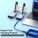 伸縮Type-C鋁合金60W快充數據線