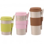 350ML Wheat Straw Coffee Cup with Spoon