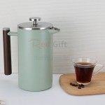 304雙層隔熱法壓咖啡壺