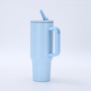 Stainless steel straw thermos cup Stainless steel straw thermos cup