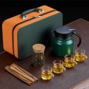 316Stainless Steel Large Capacity Teapot Glass Tea Cup Travel Set