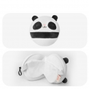 Travel portable eye mask and neck pillow