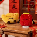 招財元寶毛絨冰箱貼