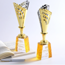 鏤空水晶金屬獎盃