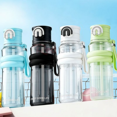 雙飲吸管運動水樽