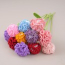 Bouquet of pipe cleaner carnations and tulips