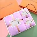 Coral Velvet Towel Gift Box