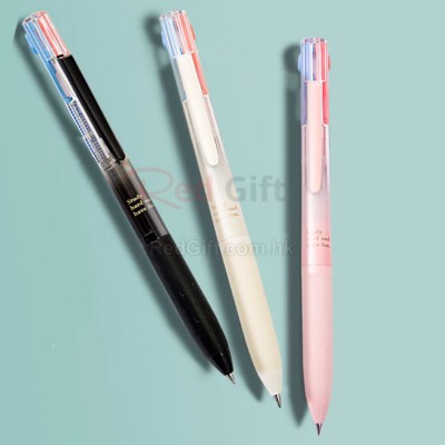 多功能三色合一按動簽字筆