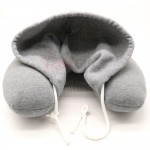 U Shape Travel Neck Pillow with Hoodie