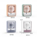 Transparent light touch air conditioner fan