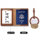 PU Luggage Tag and Passport Case Gift Set