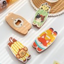 Magnetic refrigerator sticker bottle opener