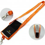 Recycled Lanyard with Phone Pouch