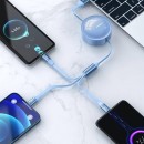 三合一伸縮快充充電線