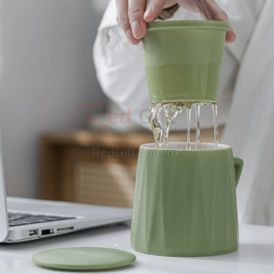 Ceramic tea separation tea cup