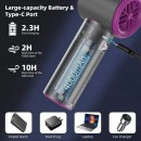 數顯USB充電戶外迷你風扇