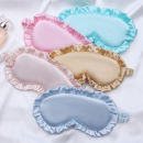 Lace simulated silk eye mask