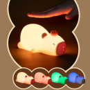 趴趴卡皮巴拉拍拍小夜燈