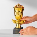 花朵星星水晶獎盃