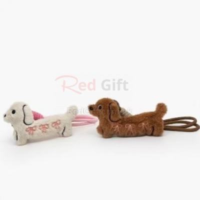 Cartoon dachshund pendant keychain