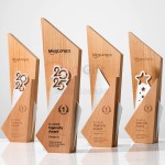 Solid Wood And Metal Trophy