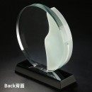 White Porcelain Jade Crystal Award Trophy