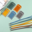 PU頸繩拼色證件套 PU頸繩拼色證件套