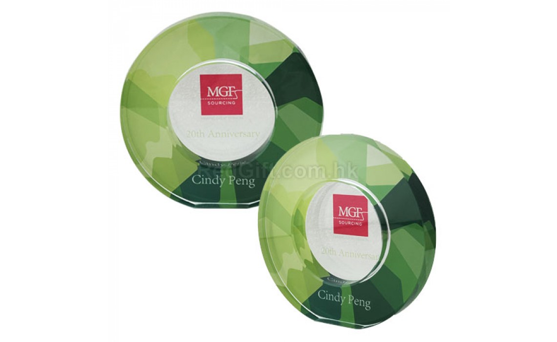 Symphony Round Crystal Trophy-MGF Sourcing Far East Limited