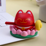招財貓木魚