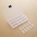 Small 15-Grid Plastic Jewelry Box