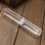 Transparent Hexagonal Pen Case