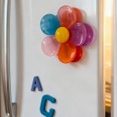 冰箱貼花朵封口夾