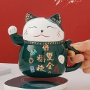 招财猫陶瓷杯
