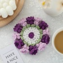 Woven flower cup mat