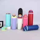 304 Stainless Steel Bounce Double Drink Large Capacity Portable Thermos Cup