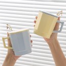 Color-Blocked Ceramic Cup