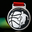 Basketball Metal Medal