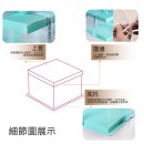 Fully transparent cake packaging box