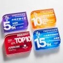 數字週年水晶獎座