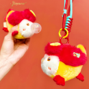 小魚吐泡泡毛絨鑰匙扣掛件