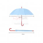 多巴胺撞色直杆长柄雨伞