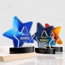 Color Printed Star Crystal Trophy