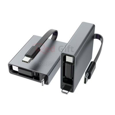 伸縮Type-C鋁合金60W快充數據線